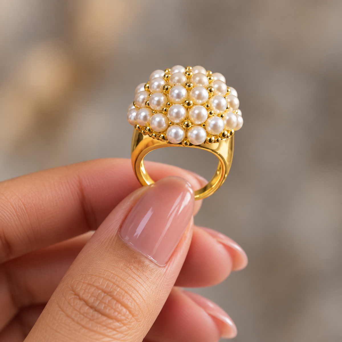 Pearl Majesty Statement Ring