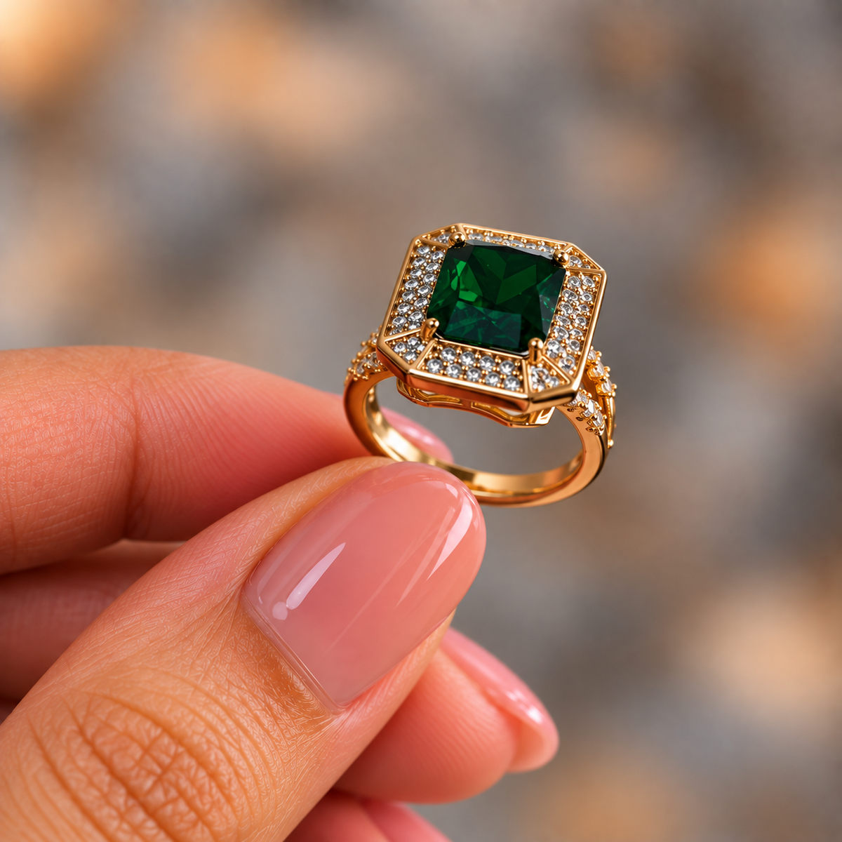 Emerald Royale Statement Ring