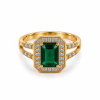 Emerald Royale Statement Ring