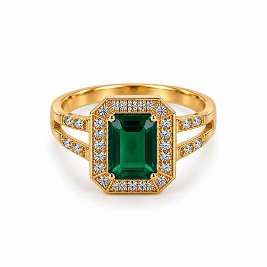 Emerald Royale Statement Ring