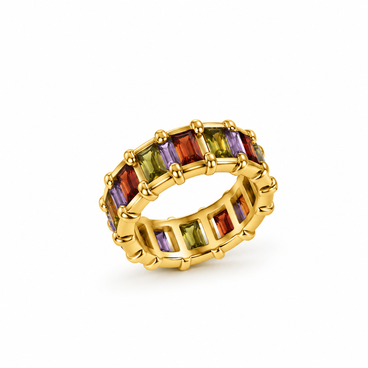 Rainbow Luxe Eternity Ring