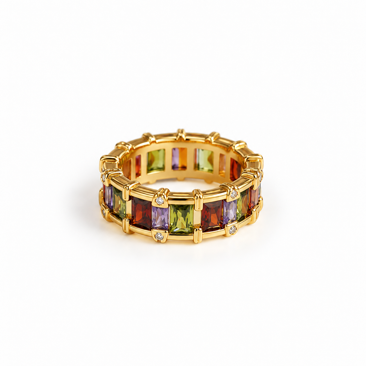 Rainbow Luxe Eternity Ring
