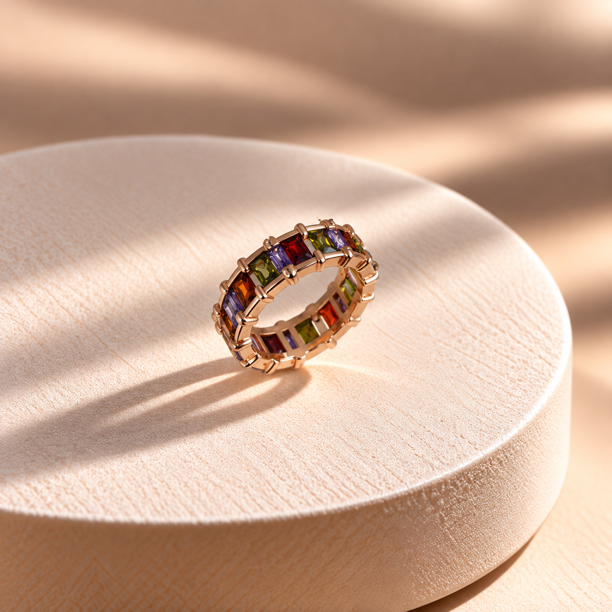 Rainbow Luxe Eternity Ring