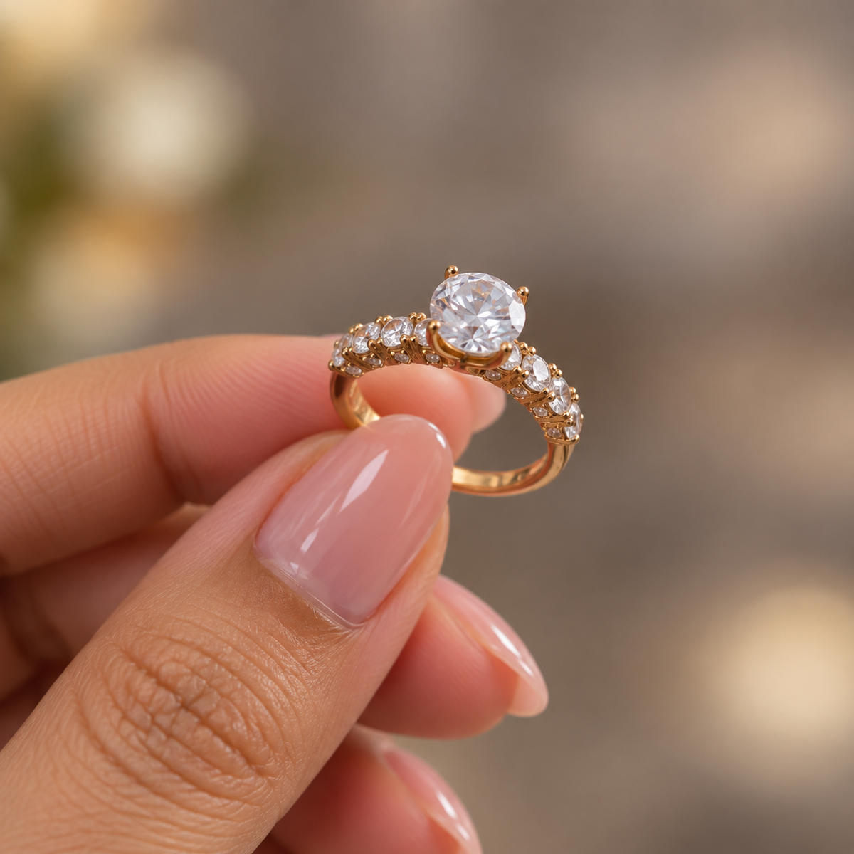 Celeste Halo Ring