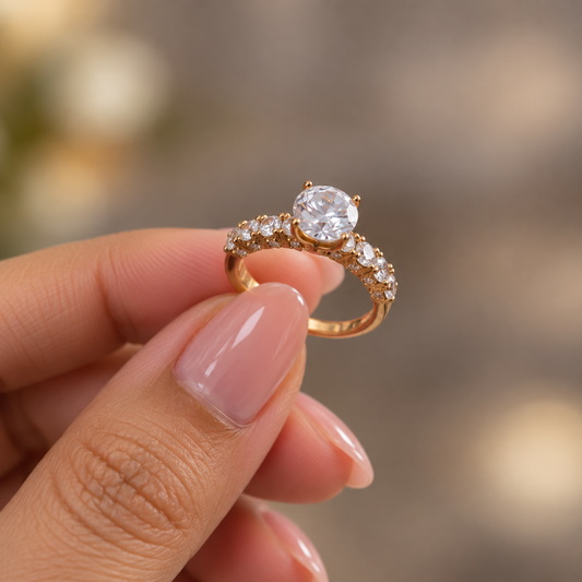 Celeste Halo Ring