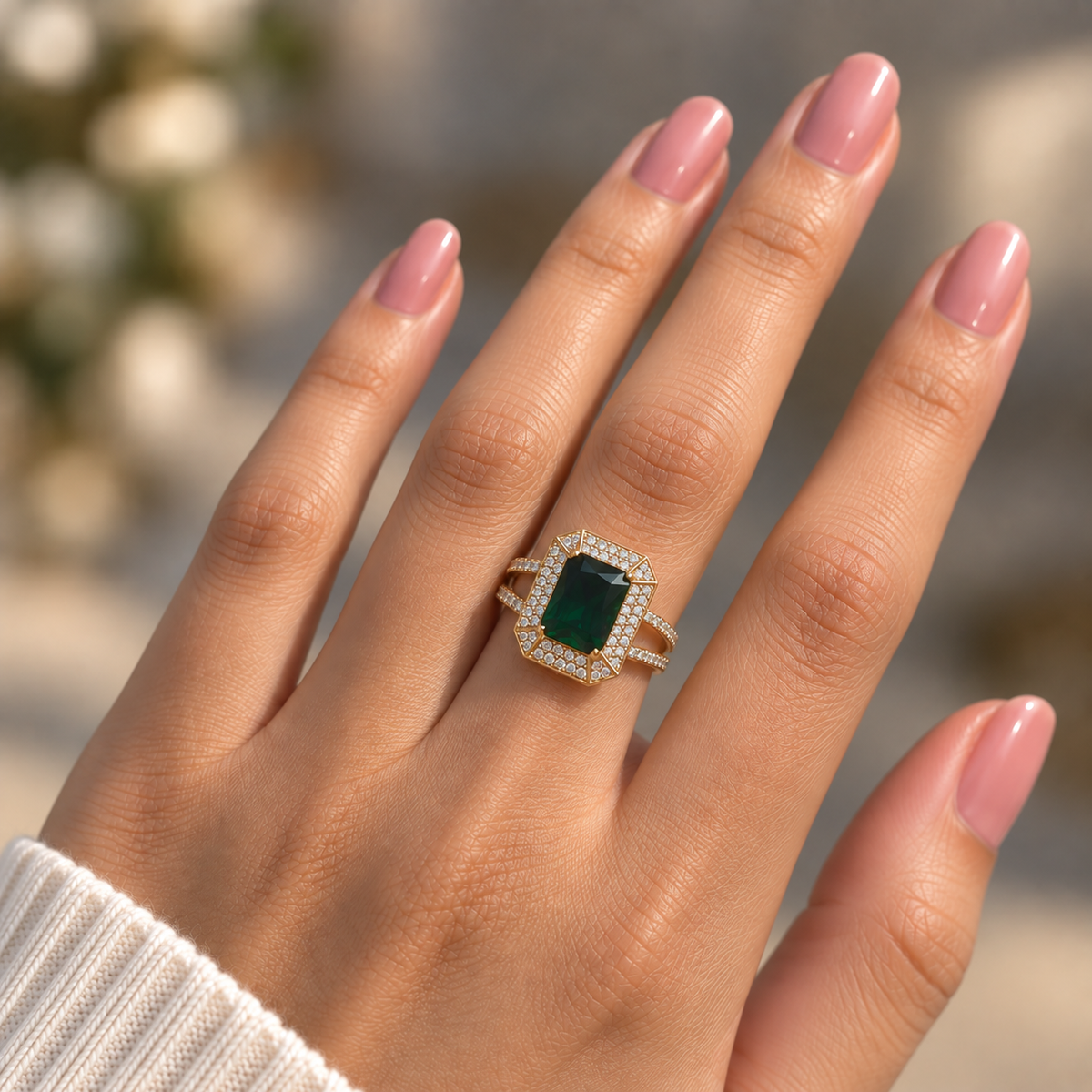 Emerald Royale Statement Ring