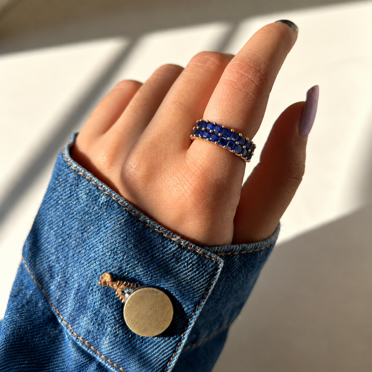 Sapphire Luxe Eternity Ring