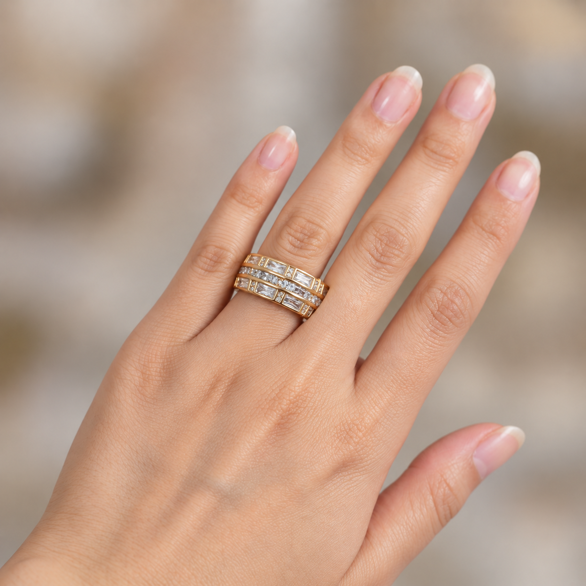 Celeste Luxe Band Ring