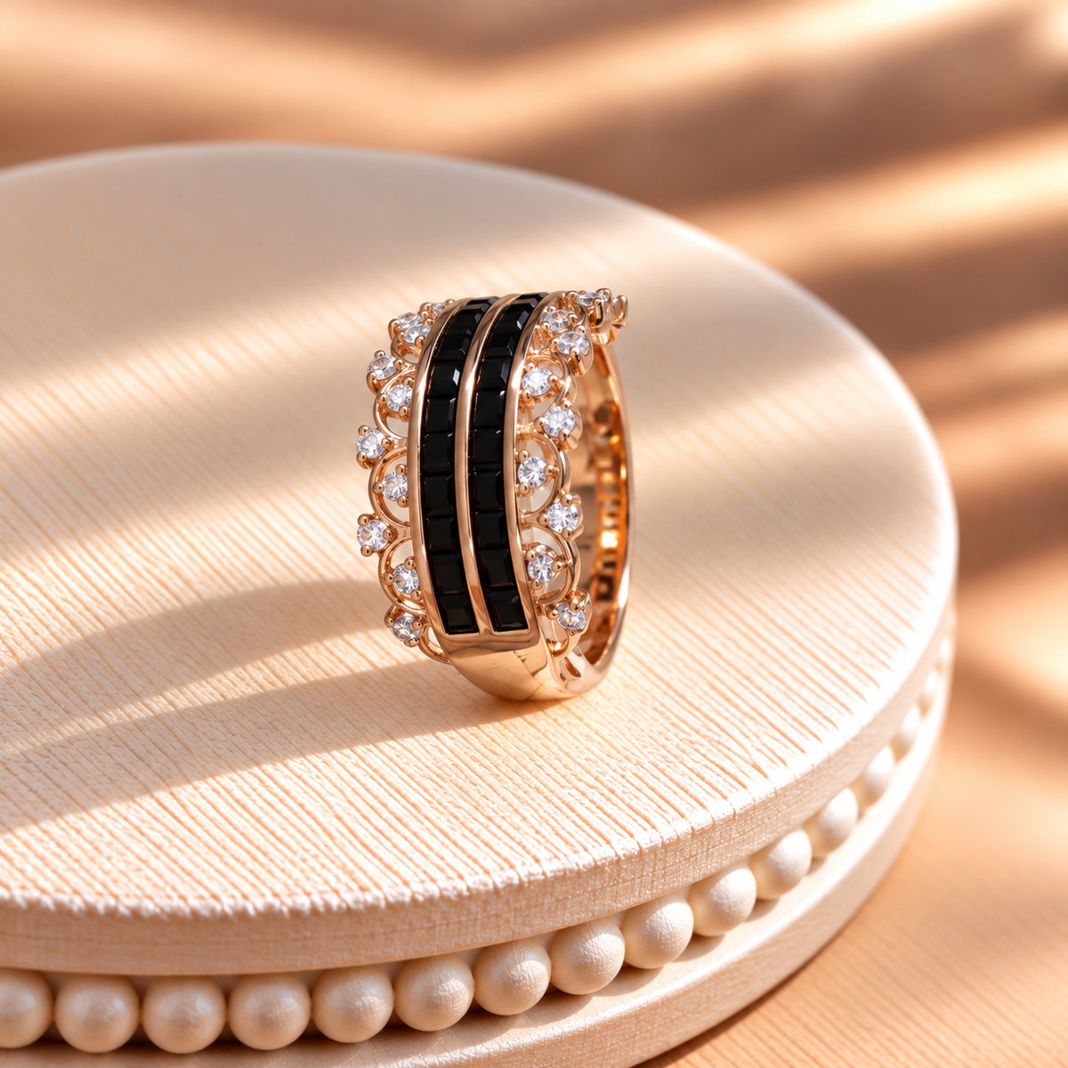Onyx Luxe Band Ring