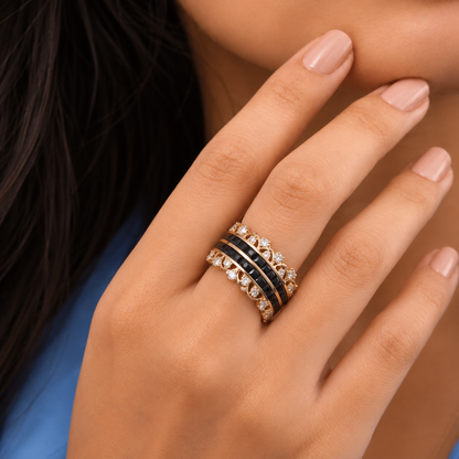 Onyx Luxe Band Ring