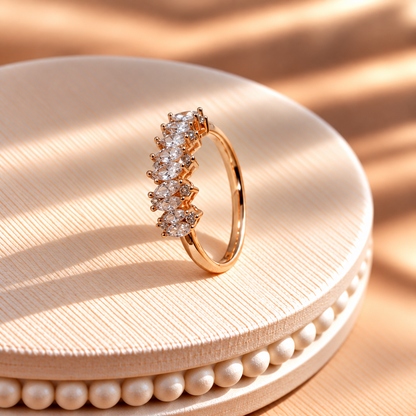 Aurora Crystal Crown Ring