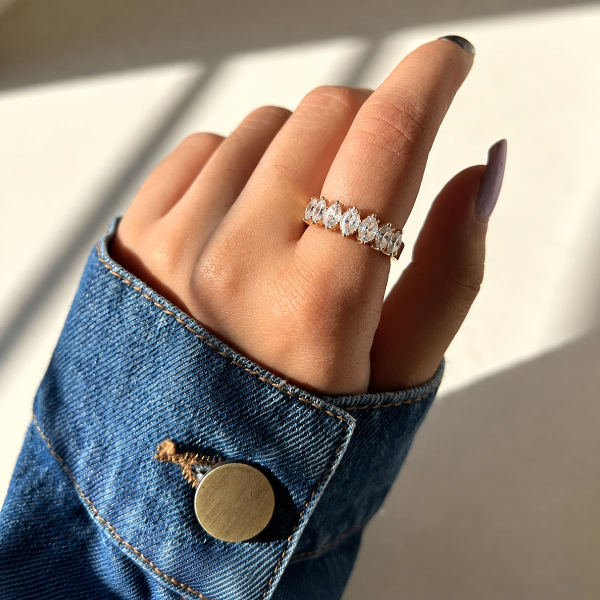 Aurora Crystal Crown Ring