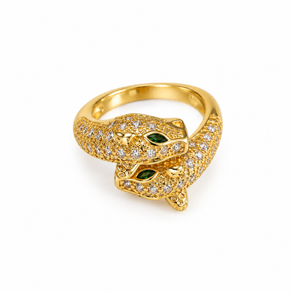 Emerald Panther Luxe Ring