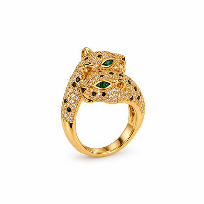 Emerald Panther Luxe Ring