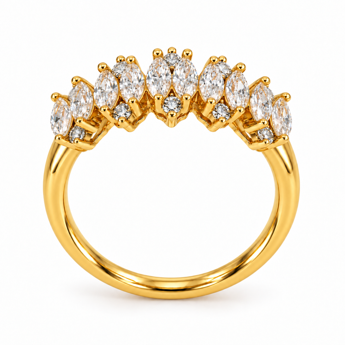 Aurora Crystal Crown Ring