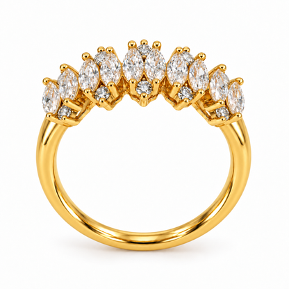 Aurora Crystal Crown Ring