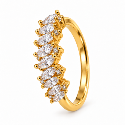 Aurora Crystal Crown Ring