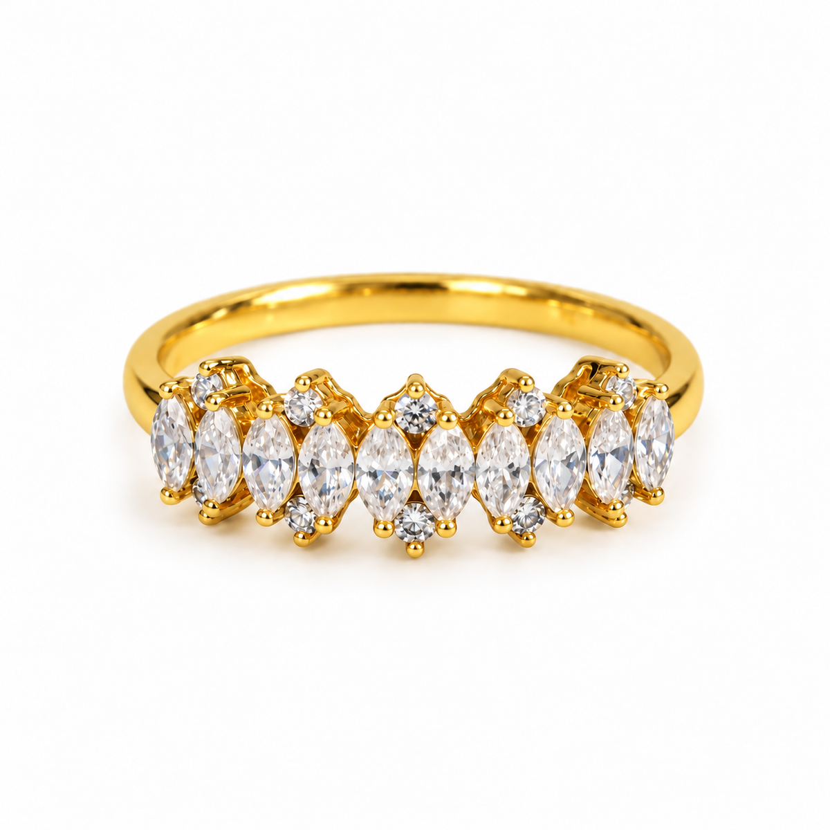 Aurora Crystal Crown Ring