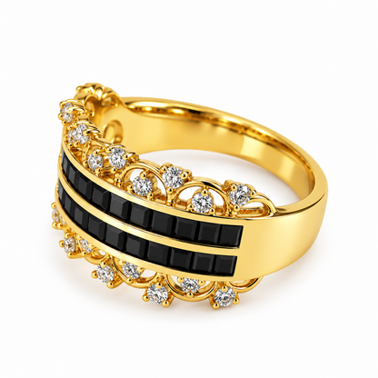 Onyx Luxe Band Ring