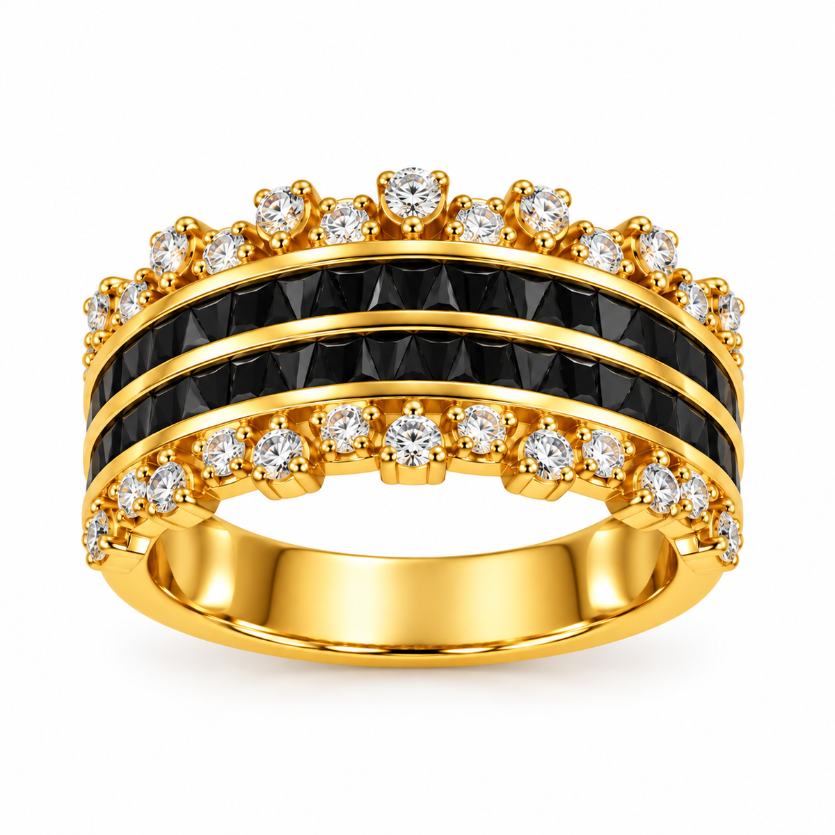 Onyx Luxe Band Ring