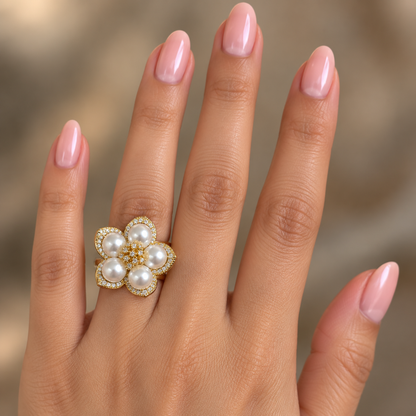 Pearl Blossom Ring