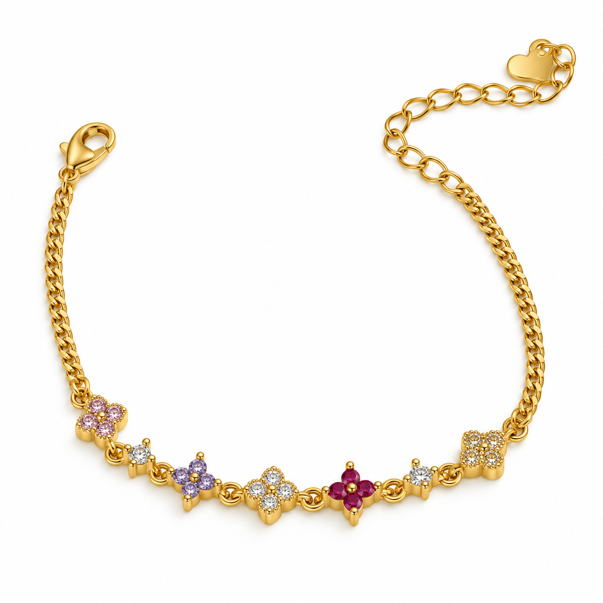 Celestial Bloom Tennis Bracelet
