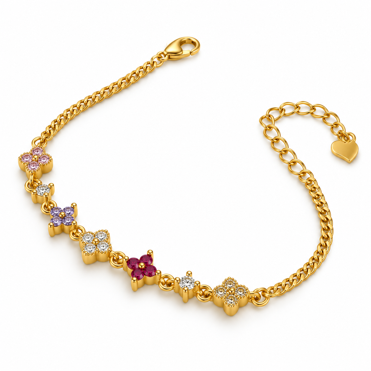 Celestial Bloom Tennis Bracelet