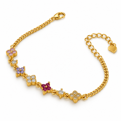 Celestial Bloom Tennis Bracelet