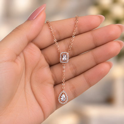 Y-Drop Pendant  Necklace