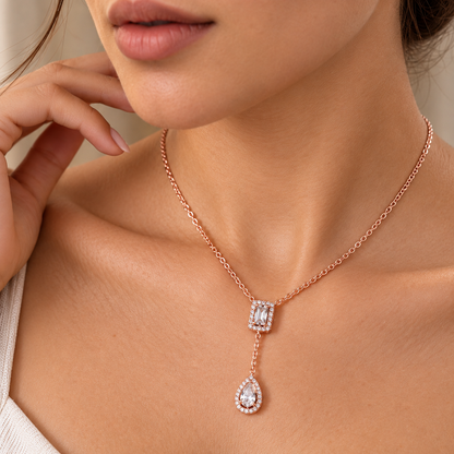 Y-Drop Pendant  Necklace