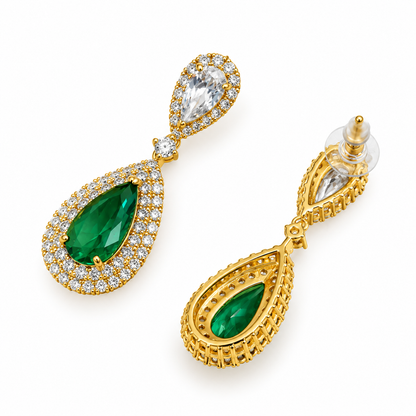 Emerald Elegance Jewellery Set