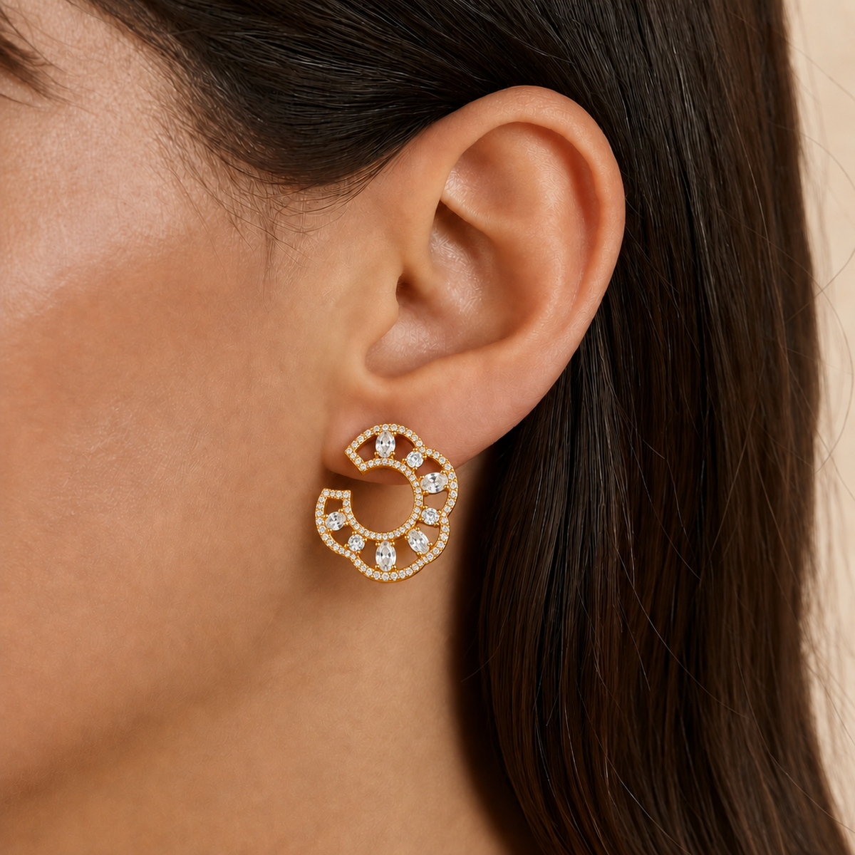 Celestial Crescent Luxe Earrings