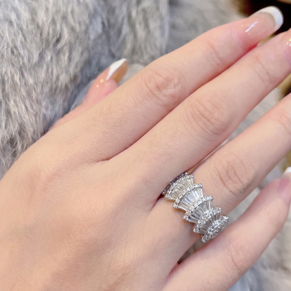 Radiant Silver Adjustable Ring