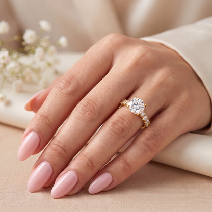 Celeste Halo Ring