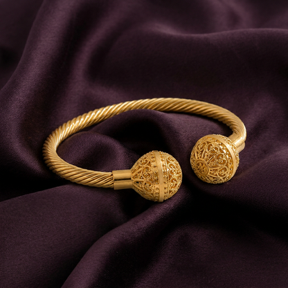 Ornate Crown Bangle