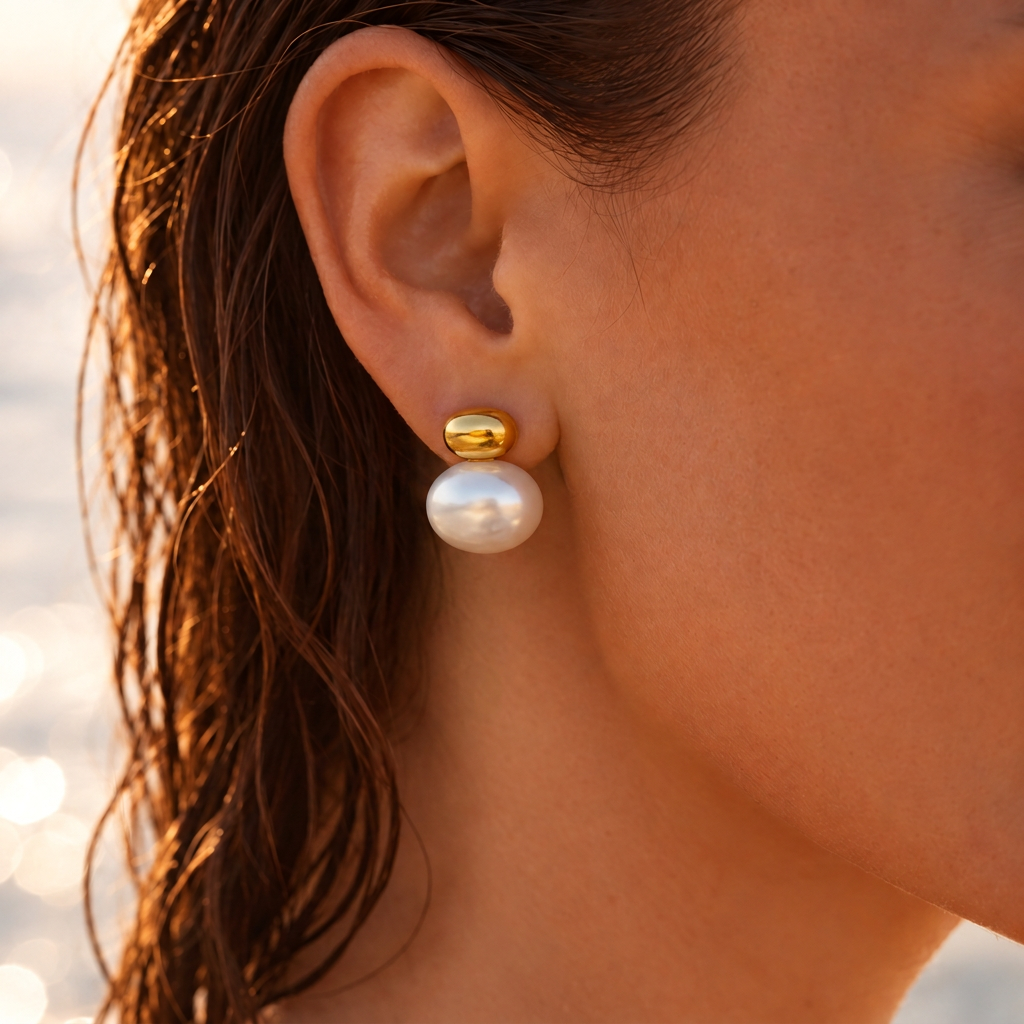 Aurelia Pearl Drop Earrings